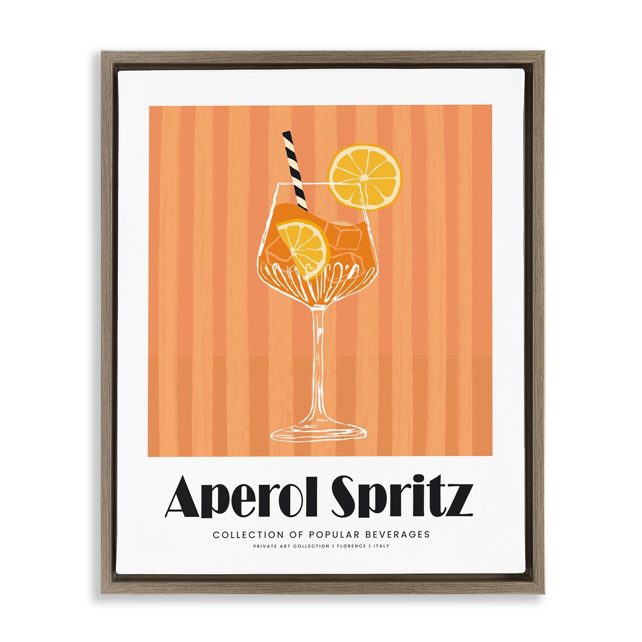 Stupell Industries Classic Aperol Spritz Floating Frame By Lettered and Lined
